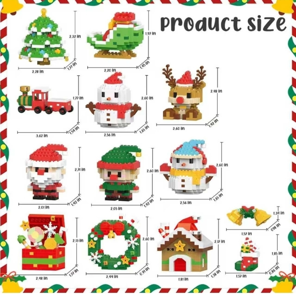 LELEBROTHER Festive Building Blocks Set (6 SETS) - Picture 13 of 13